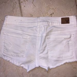 white AE shorts